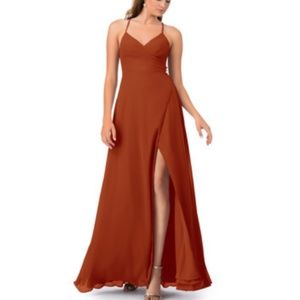 Azazie Bridesmaids Dress in Paprika